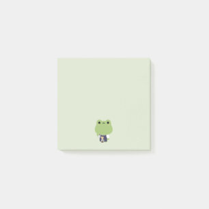 Niedlicher Frosch-Barista Post-it Klebezettel
