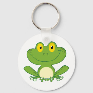 Niedlicher Frosch-Cartoon-Charakter Schlüsselanhänger