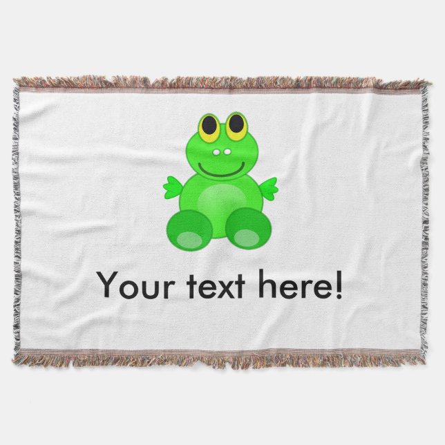 Niedlicher Frosch-Cartoon Decke (Vorderseite)