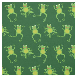 Niedlicher Frosch Cartoon Kinder Stoff