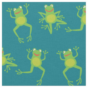 Niedlicher Frosch Cartoon Kinder Stoff