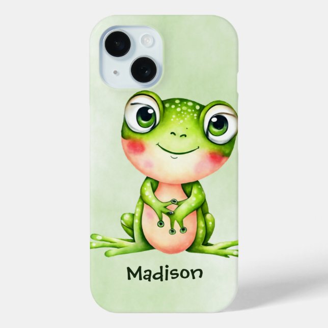 Niedlicher Frosch Case-Mate iPhone Hülle (Rückseite)