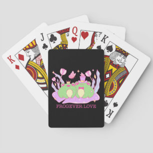 Niedlicher Frosch - Frogever-Liebe Spielkarten