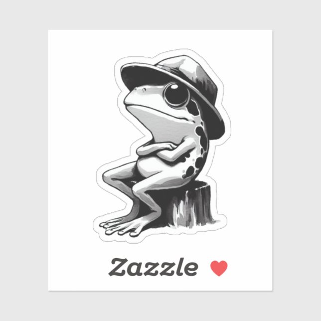 niedlicher Frosch, Frosch Aufkleber (Blatt)