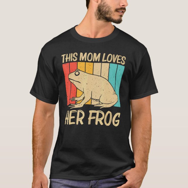 Niedlicher Frosch für Mama, weibliche Totenfresser T-Shirt (Vorderseite)
