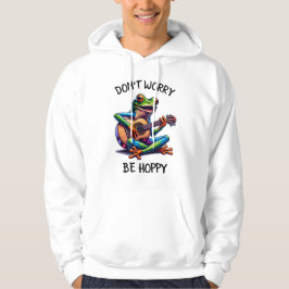 Niedlicher Frosch Gitarre spielen | Mach dir keine Hoodie