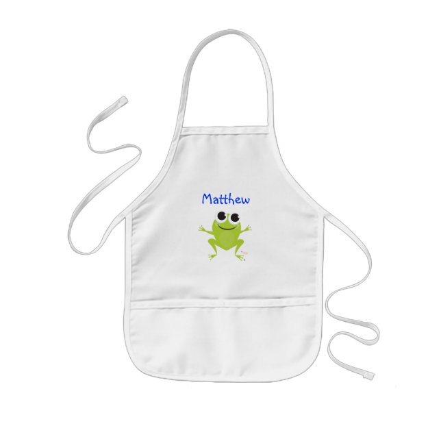 Niedlicher Frosch Kinderschürze (Vorne)