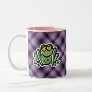 Niedlicher Frosch; Lila Zweifarbige Tasse