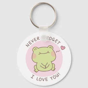 Niedlicher Frosch nie Frogret I Liebe Sie Liebe Pu Schlüsselanhänger