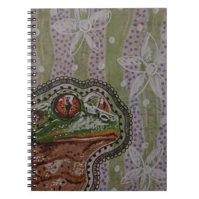 Niedlicher Frosch Notizblock (Vorderseite)
