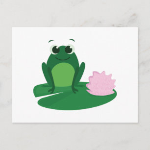 Niedlicher Frosch Postkarte
