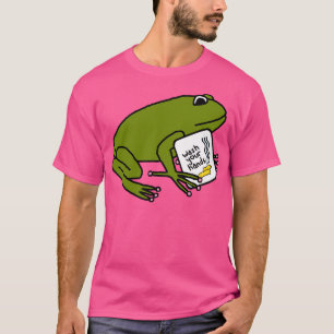 Niedlicher Frosch sagt, die Hände waschen T-Shirt