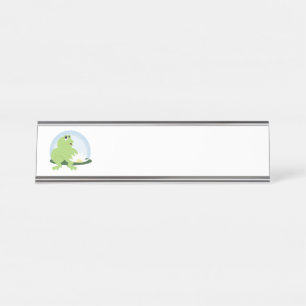 Niedlicher Frosch Schreibtischnamensplakette