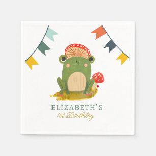Niedlicher Frosch Serviette