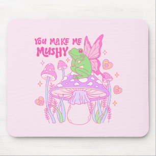 Niedlicher Frosch und Pilz - Ihr macht mich leise Mousepad