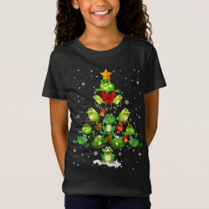 Niedlicher Frosch Weihnachtsbaum Dekor Weihnachtsb T-Shirt