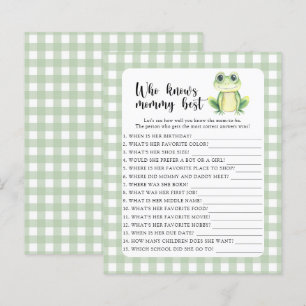 Niedlicher Frosch - Wer Mama am besten kennt