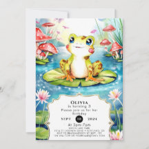 Niedlicher Frosch zum Geburtstag