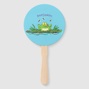 Niedlicher Froschfrosch Cartoon Fächer