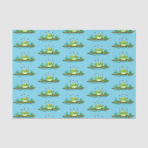 Niedlicher Froschfrosch Cartoon Seidenpapier