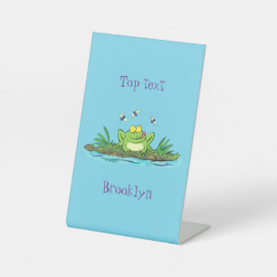 Niedlicher Froschfrosch Cartoon Sockelschild