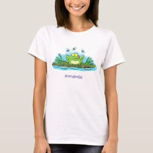 Niedlicher Froschfrosch Cartoon T-Shirt