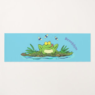 Niedlicher Froschfrosch Cartoon Yogamatte