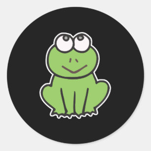 niedlicher Froschfrosch Runder Aufkleber