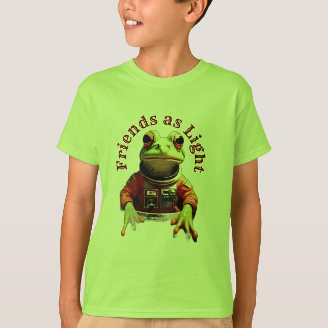 Niedlicher Froschkommandeur der Raumfähre T-Shirt (Vorderseite)