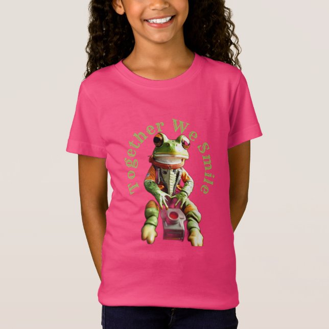Niedlicher Froschkommandeur der Raumfähre T-Shirt (Vorderseite)