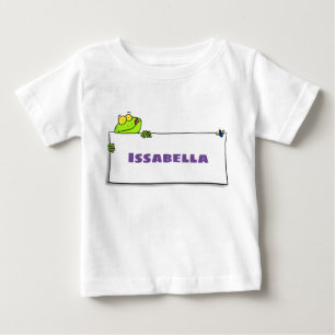 Niedlicher Froschsigne Cartoon Abbildung Baby T-shirt