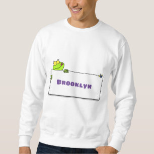 Niedlicher Froschsigne Cartoon Abbildung Sweatshirt
