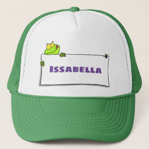 Niedlicher Froschsigne Cartoon Abbildung Truckerkappe