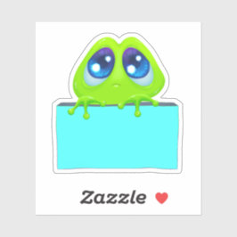 Niedlicher Froschsticker Farbenprägung Aufkleber