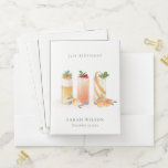 Niedlicher Fruchtcocktail Blush Orange jeden Gebur Bewerbungsmappe<br><div class="desc">Für weitere Anpassungen oder andere passende Artikel kontaktieren Sie mich bitte unter yellowfebstudio@gmail.com</div>