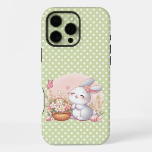 Niedlicher Frühjahr/Osterhase mit Ei iPhone 16 Pro Max Hülle