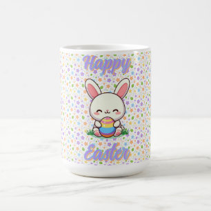 Niedlicher Frühjahr/Osterhase mit Ei Kaffeetasse
