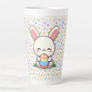 Niedlicher Frühjahr/Osterhase mit Ei Milchtasse
