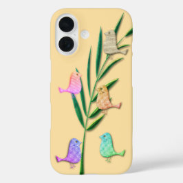 Niedlicher Frühling Sommerpaare Vögel iPhone 16 Hülle