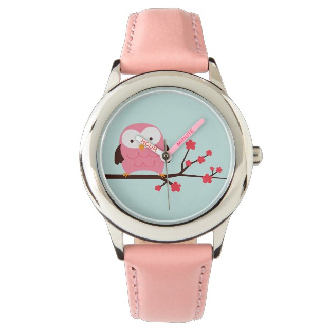 Niedlicher Frühlingrosa Armbanduhr (Vorderseite)