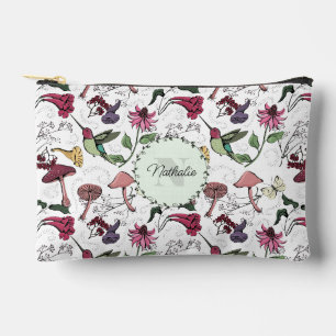 Niedlicher Frühlingshof Hummingbird Floral Makeup Zubehörtasche