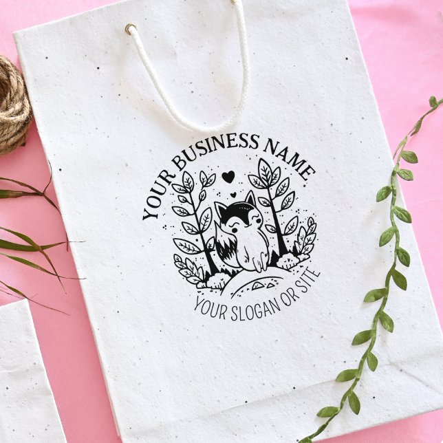 Niedlicher Fuchs, maßgeschneidertes Geschäft, groß Gummistempel (Von Creator hochgeladen)