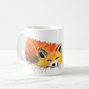 Niedlicher Fuchs Tier Aquarell Wald Wildtiere Kaffeetasse