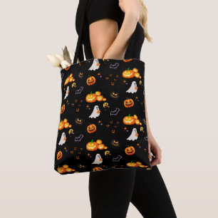 Niedlicher Fun Pumpkin Geisterfledermaus Hexenmeis Tasche