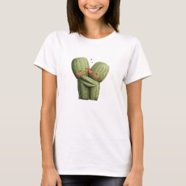 Niedlicher Funny Cactus Heart Valentine's Day T-Shirt