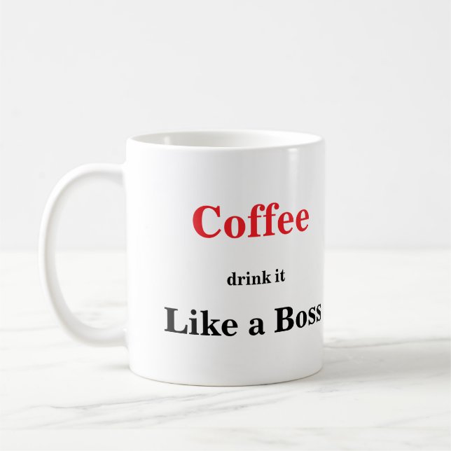 Niedlicher Funny Coffee Lover Sprichwort Kaffeetasse (Links)