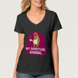 Niedlicher Funny Funny Funny Spiritual Animal Coff T-Shirt