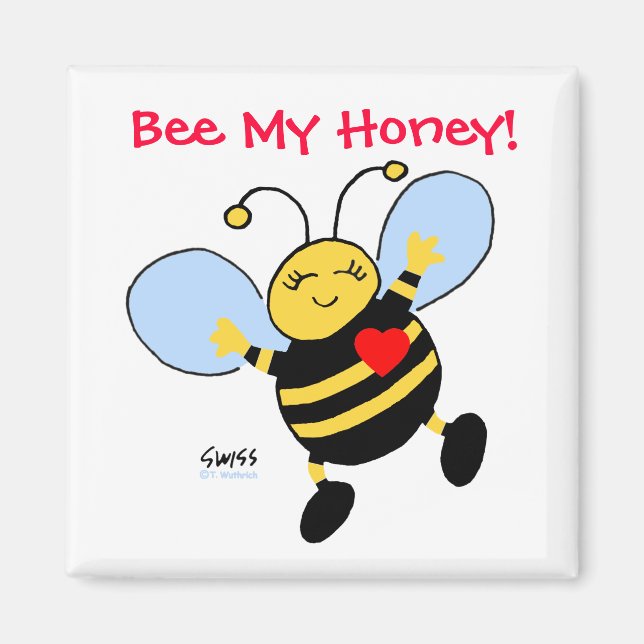 Niedlicher Funny Valentine's Day Kühlschrankmagnet (Vorne)