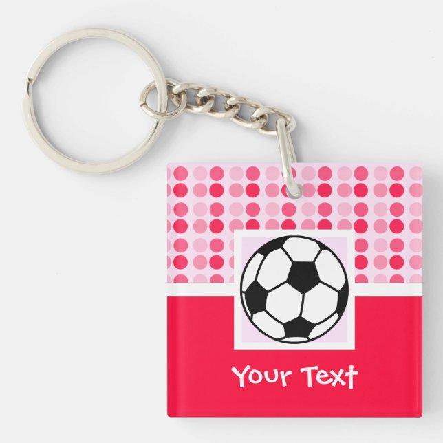 Niedlicher Fußball-Ball Schlüsselanhänger (Vorderseite)