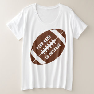 Niedlicher Fußball personalisiert Große Größe T-Shirt